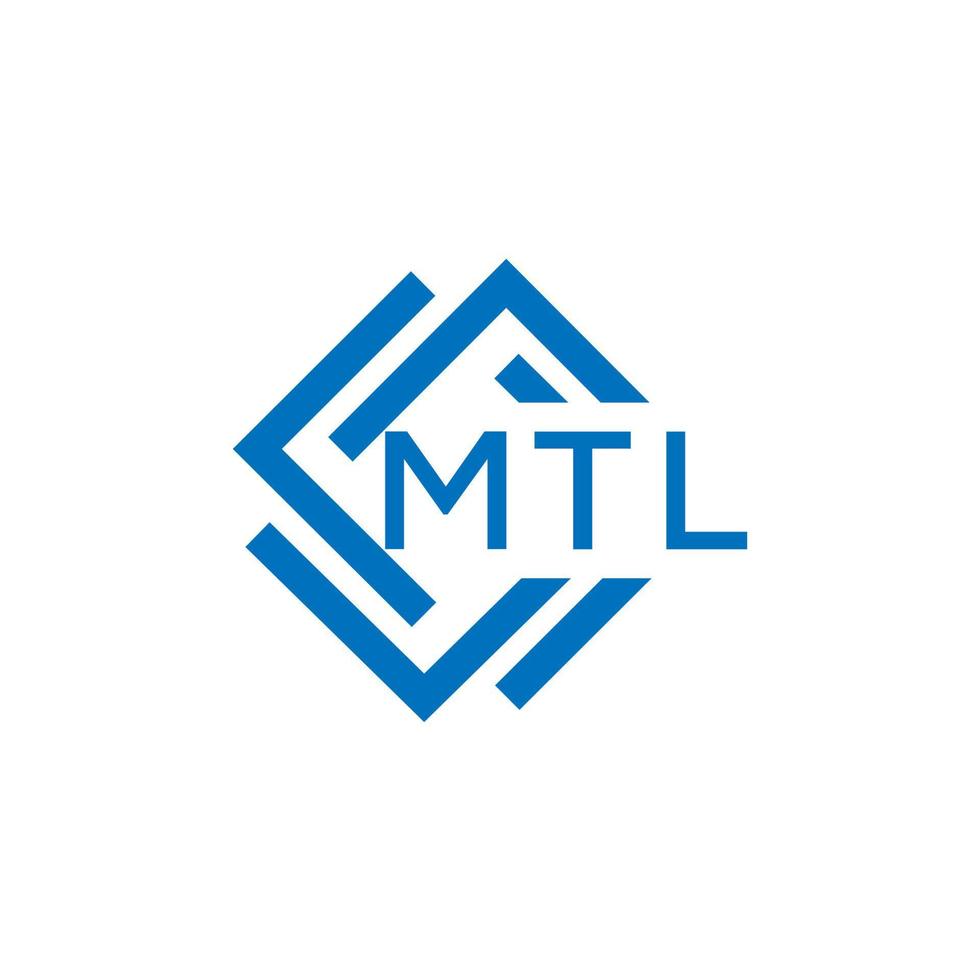 mtl brief logo ontwerp Aan wit achtergrond. mtl creatief cirkel brief logo concept. mtl brief ontwerp. vector