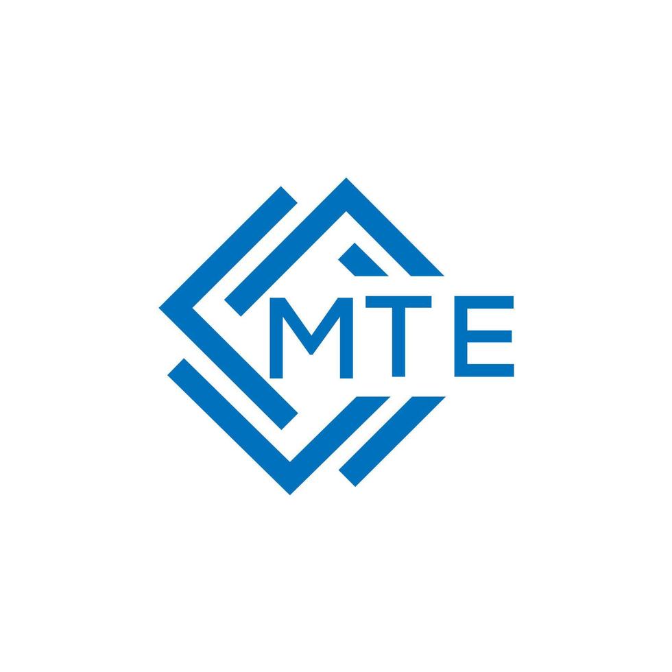 mte brief logo ontwerp Aan wit achtergrond. mte creatief cirkel brief logo concept. mte brief ontwerp. vector