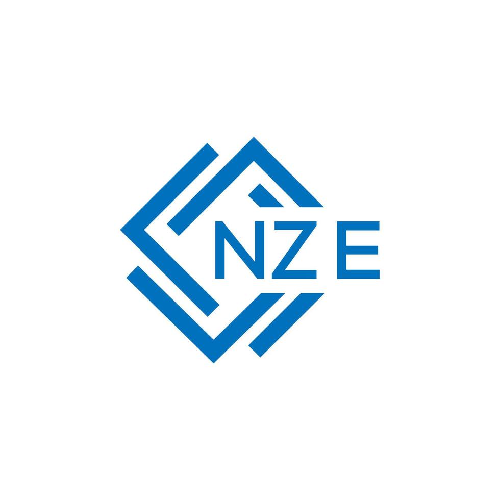 nze brief logo ontwerp Aan wit achtergrond. nze creatief cirkel brief logo concept. nze brief ontwerp. vector