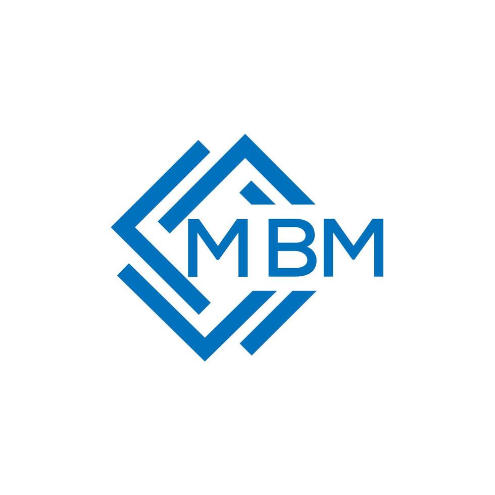 mbm brief logo ontwerp Aan wit achtergrond. mbm creatief cirkel brief logo concept. mbm brief ontwerp. vector