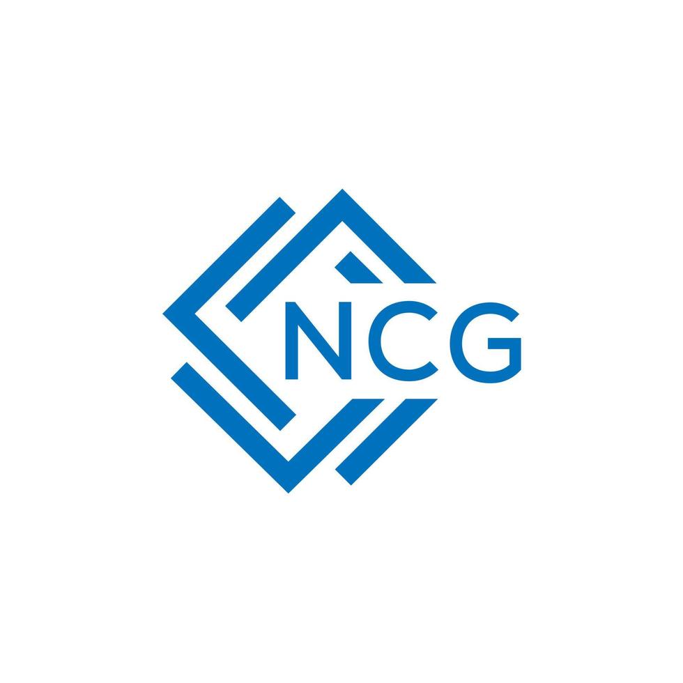 ncg brief logo ontwerp Aan wit achtergrond. ncg creatief cirkel brief logo concept. ncg brief ontwerp. vector