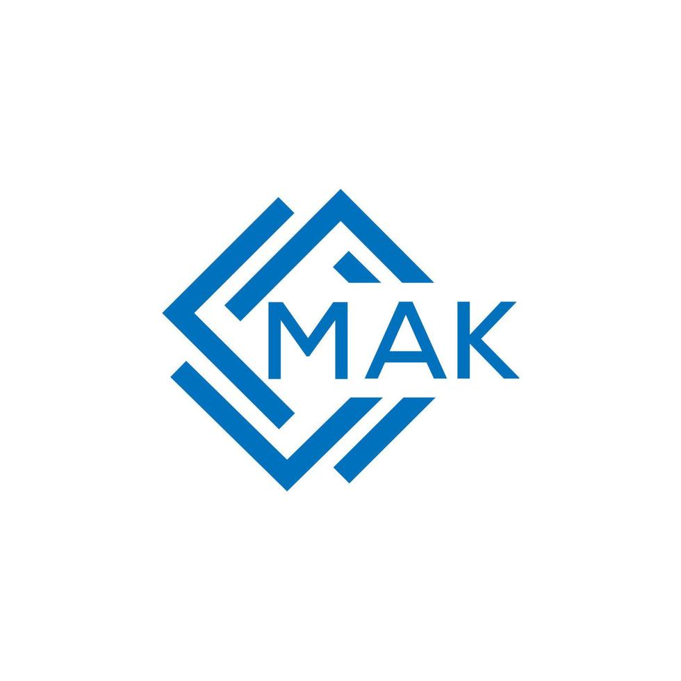 mak brief logo ontwerp Aan wit achtergrond. mak creatief cirkel brief logo concept. mak brief ontwerp. vector