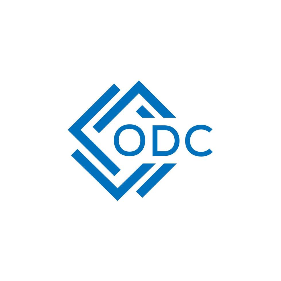 odc brief logo ontwerp Aan wit achtergrond. odc creatief cirkel brief logo concept. odc brief ontwerp. vector