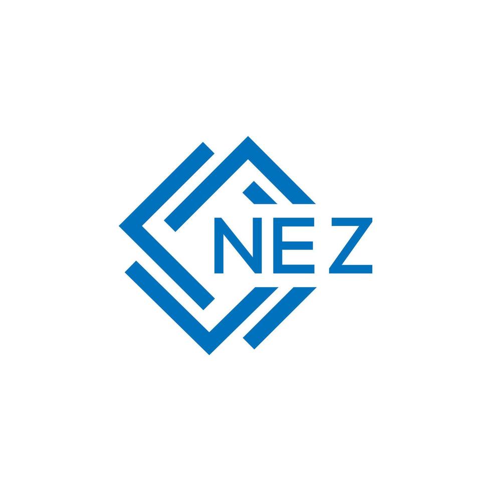 nez brief logo ontwerp Aan wit achtergrond. nez creatief cirkel brief logo concept. nez brief ontwerp. vector