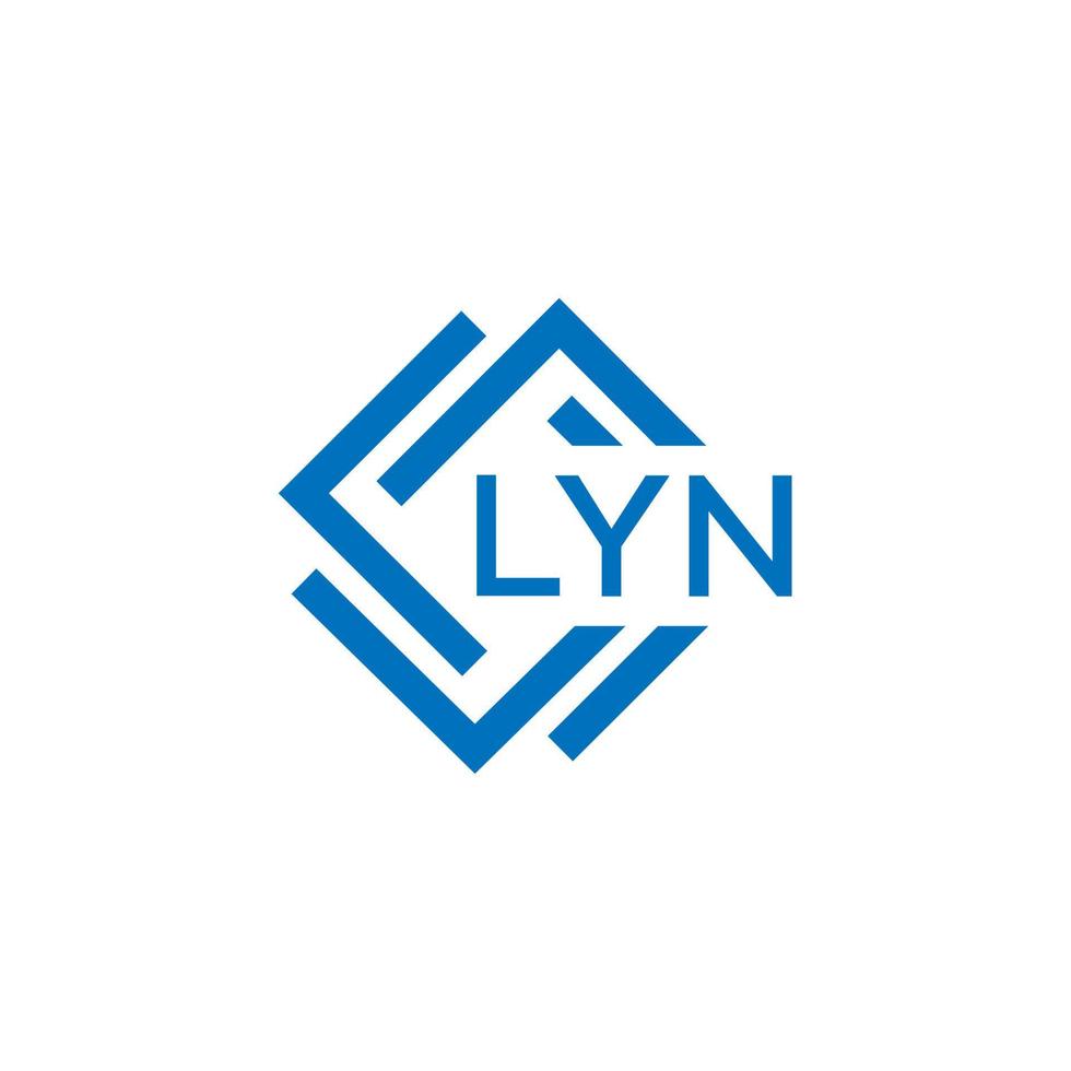 lyn brief logo ontwerp Aan wit achtergrond. lyn creatief cirkel brief logo concept. lyn brief ontwerp. vector