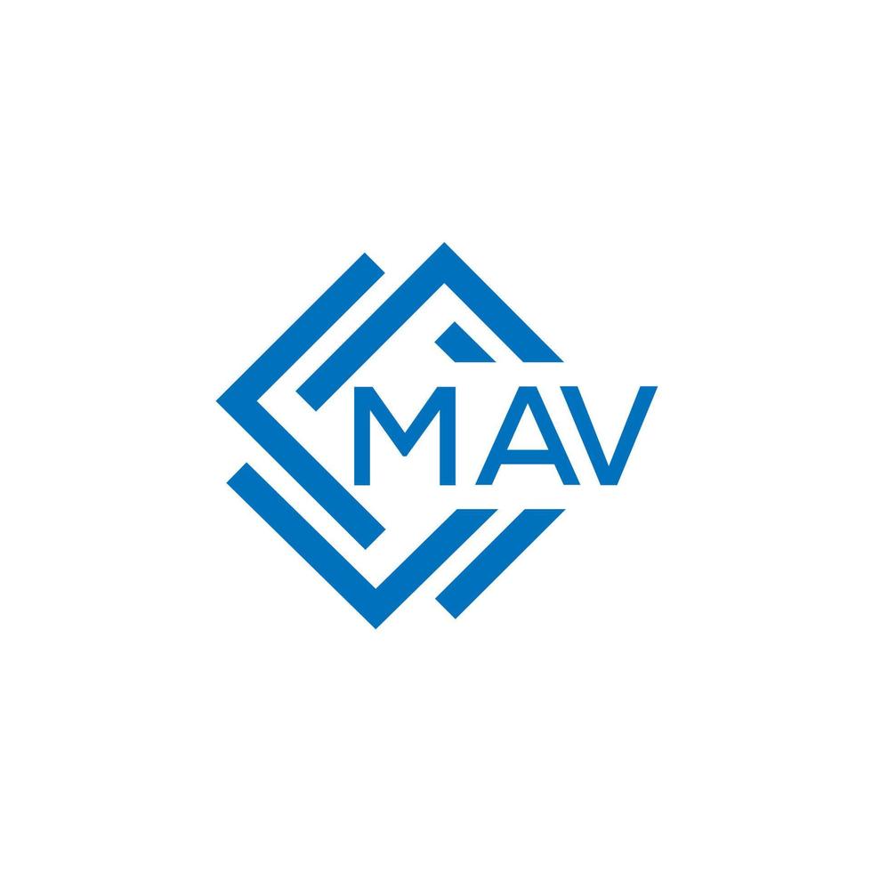 mav brief logo ontwerp Aan wit achtergrond. mav creatief cirkel brief logo concept. mav brief ontwerp. vector