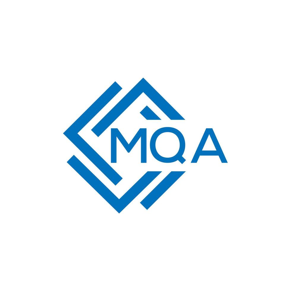 mqa brief logo ontwerp Aan wit achtergrond. mqa creatief cirkel brief logo concept. mqa brief ontwerp. vector