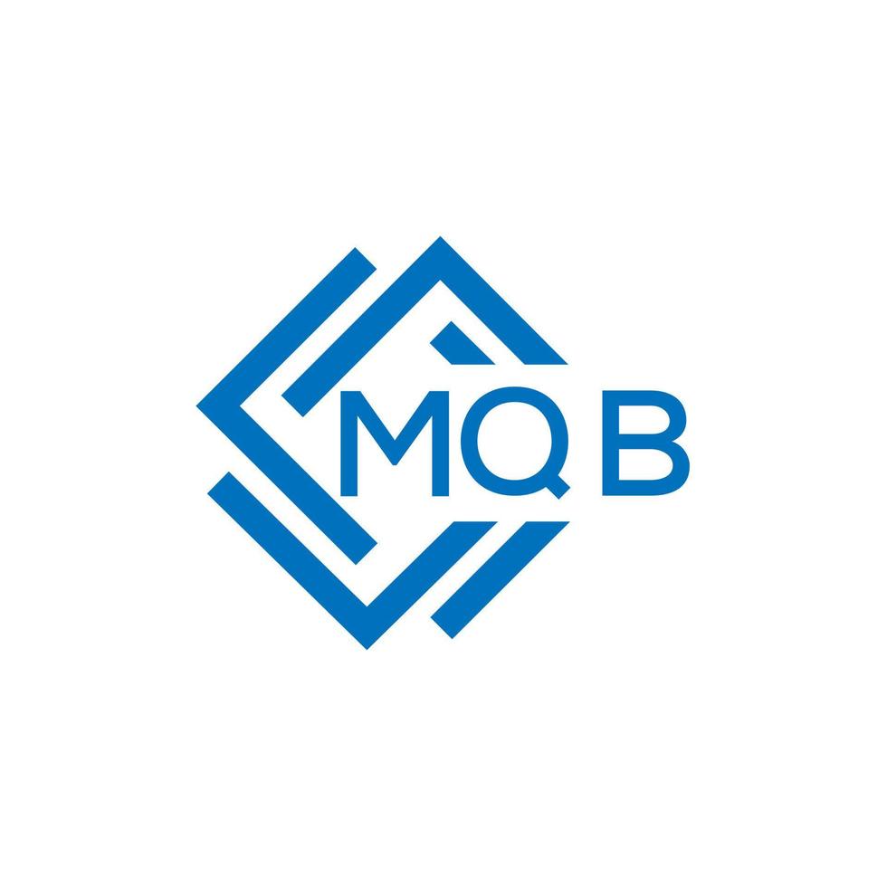 mqb brief logo ontwerp Aan wit achtergrond. mqb creatief cirkel brief logo concept. mqb brief ontwerp. vector