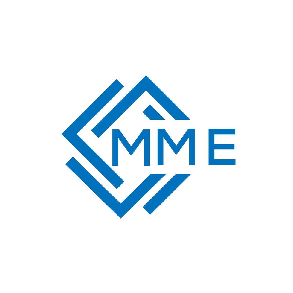 mme brief logo ontwerp Aan wit achtergrond. mme creatief cirkel brief logo concept. mme brief ontwerp. vector