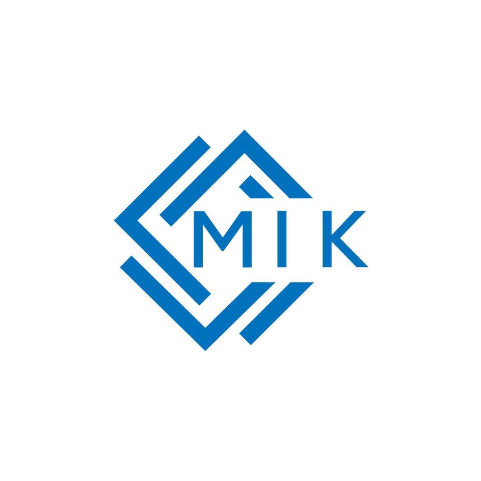 mik brief logo ontwerp Aan wit achtergrond. mik creatief cirkel brief logo concept. mik brief ontwerp. vector