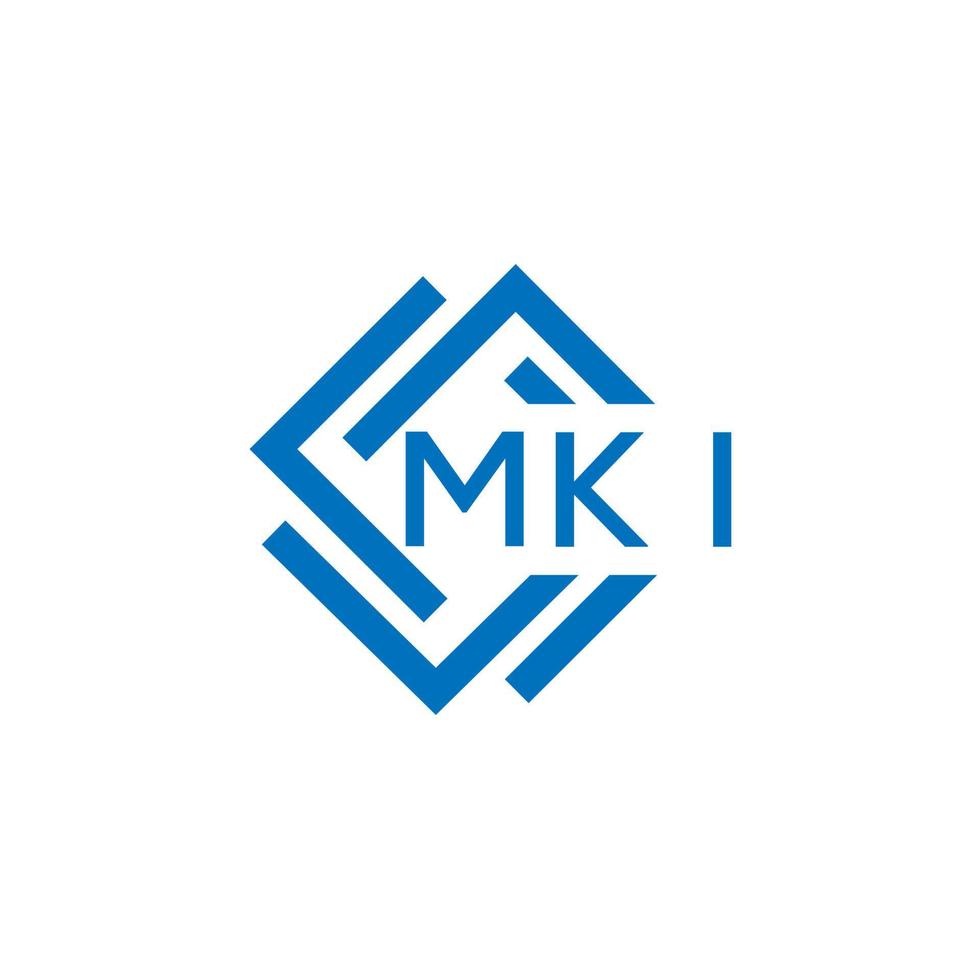 mki brief logo ontwerp Aan wit achtergrond. mki creatief cirkel brief logo concept. mki brief ontwerp. vector