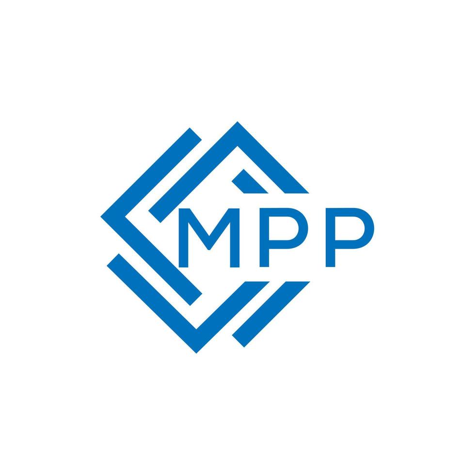 mpp brief logo ontwerp Aan wit achtergrond. mpp creatief cirkel brief logo concept. mpp brief ontwerp. vector