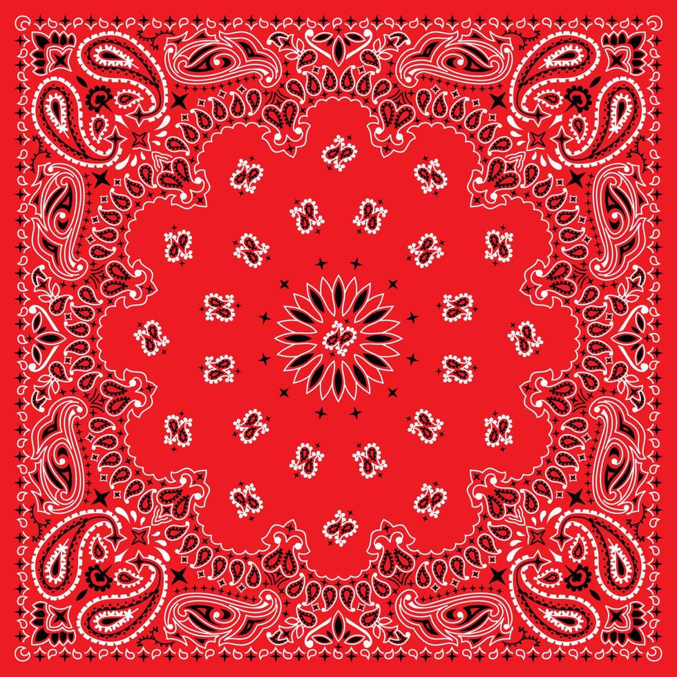 kleurrijk bandana paisley vector
