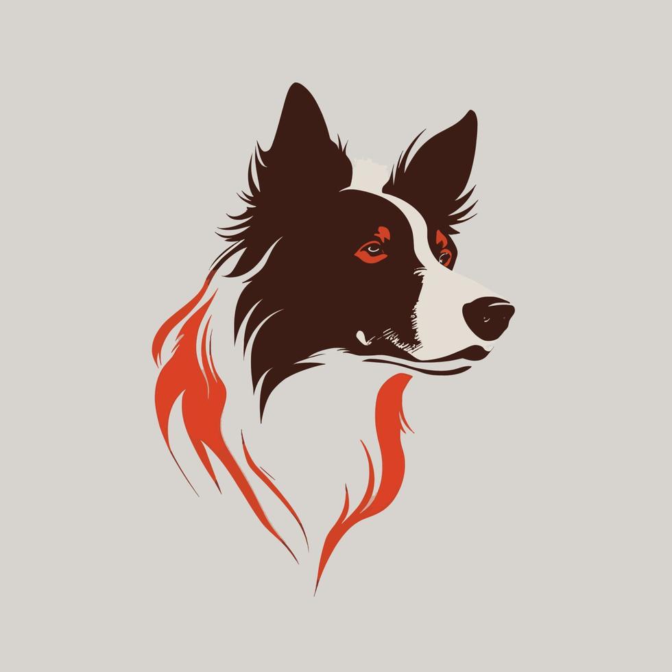 hond hoofd huisdier symbool - gaming hond logo elegant element voor merk - abstract icoon symbolen vector