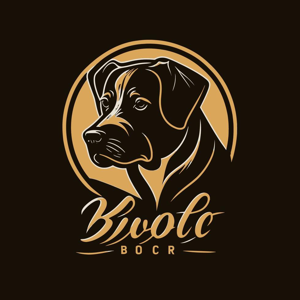 hond hoofd huisdier symbool - gaming hond logo elegant element voor merk - abstract icoon symbolen vector