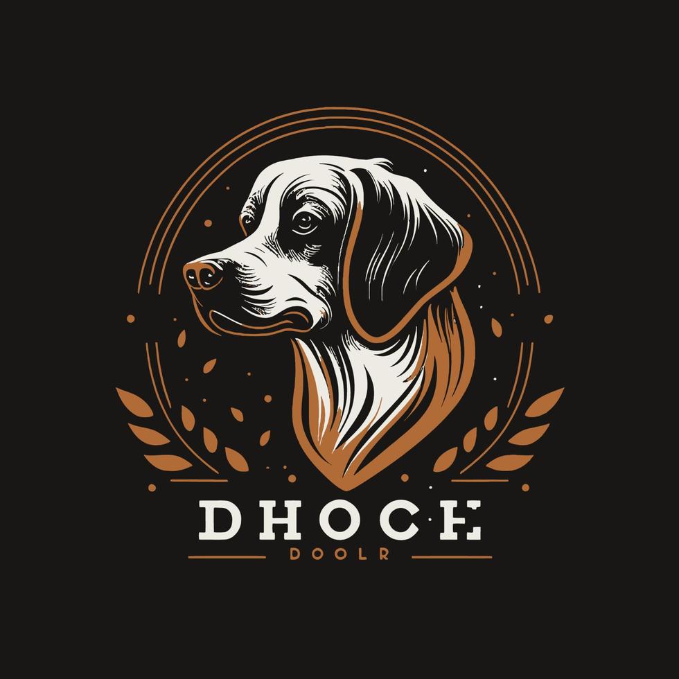 hond hoofd huisdier symbool - gaming hond logo elegant element voor merk - abstract icoon symbolen vector