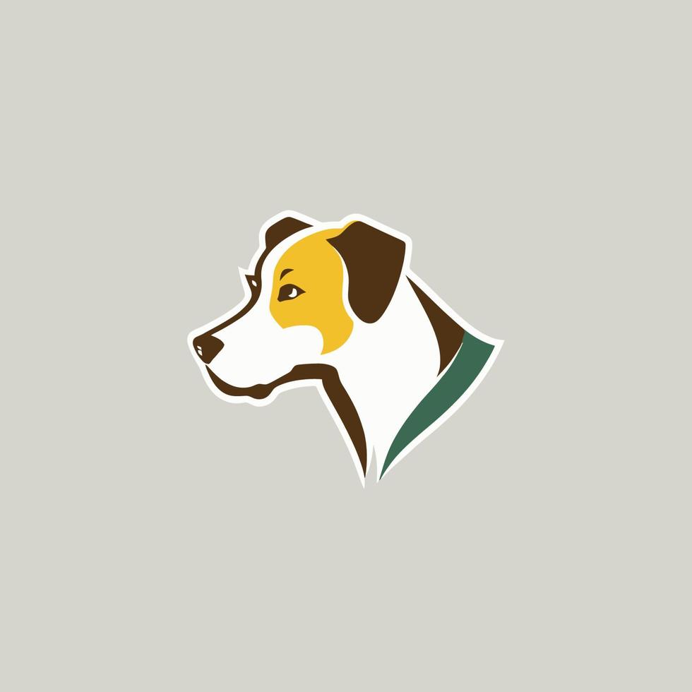 hond hoofd huisdier symbool - gaming hond logo elegant element voor merk - abstract icoon symbolen vector