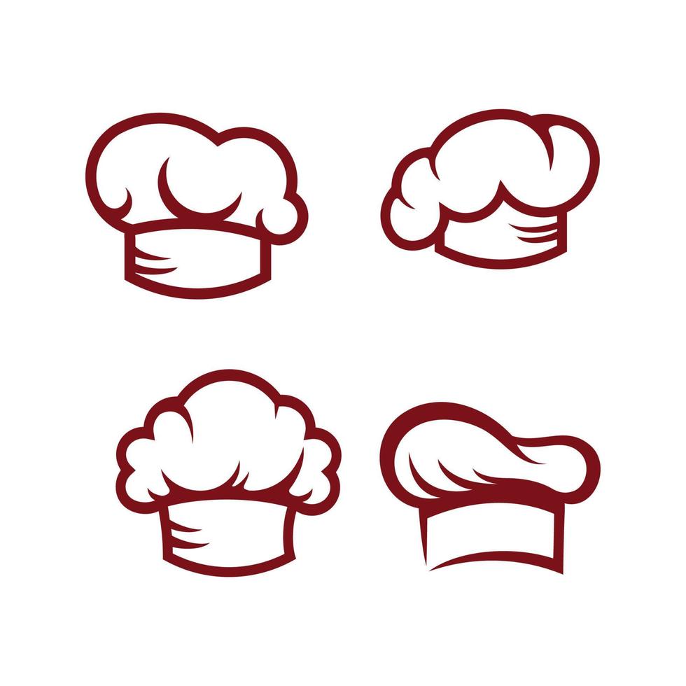 Koken en chef logo ontwerp vector
