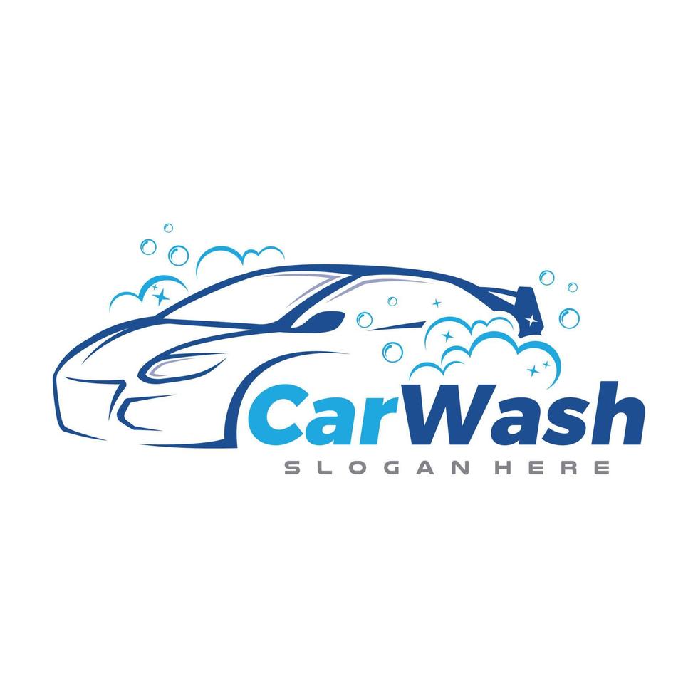 auto wassen logo. auto spa logo inspiratie vector