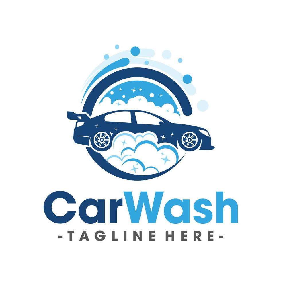 auto wassen logo. auto spa logo inspiratie vector