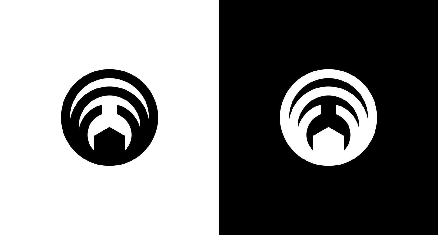 internet Wifi logo draadloze radio signaal zwart en wit icoon illustratie stijl ontwerpen Sjablonen vector