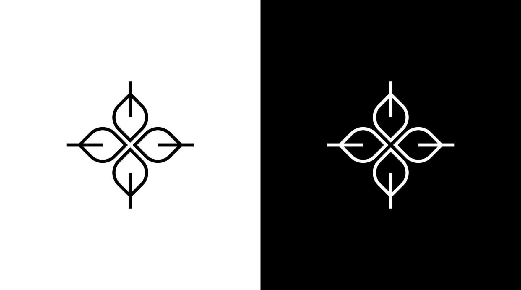 bladeren logo met natuur voor luxe sieraden icoon illustratie vector stijl ontwerpen Sjablonen