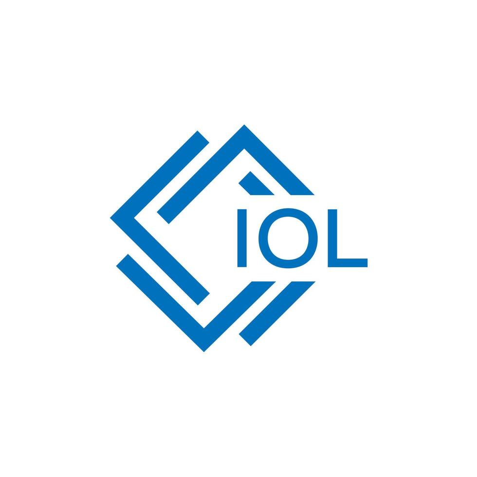 iol brief logo ontwerp Aan wit achtergrond. iol creatief cirkel brief logo concept. iol brief ontwerp. vector