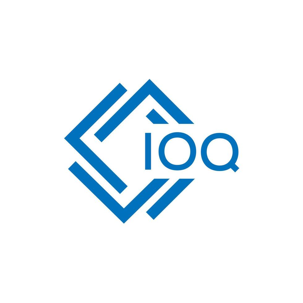 ioq brief logo ontwerp Aan wit achtergrond. ioq creatief cirkel brief logo concept. ioq brief ontwerp. vector