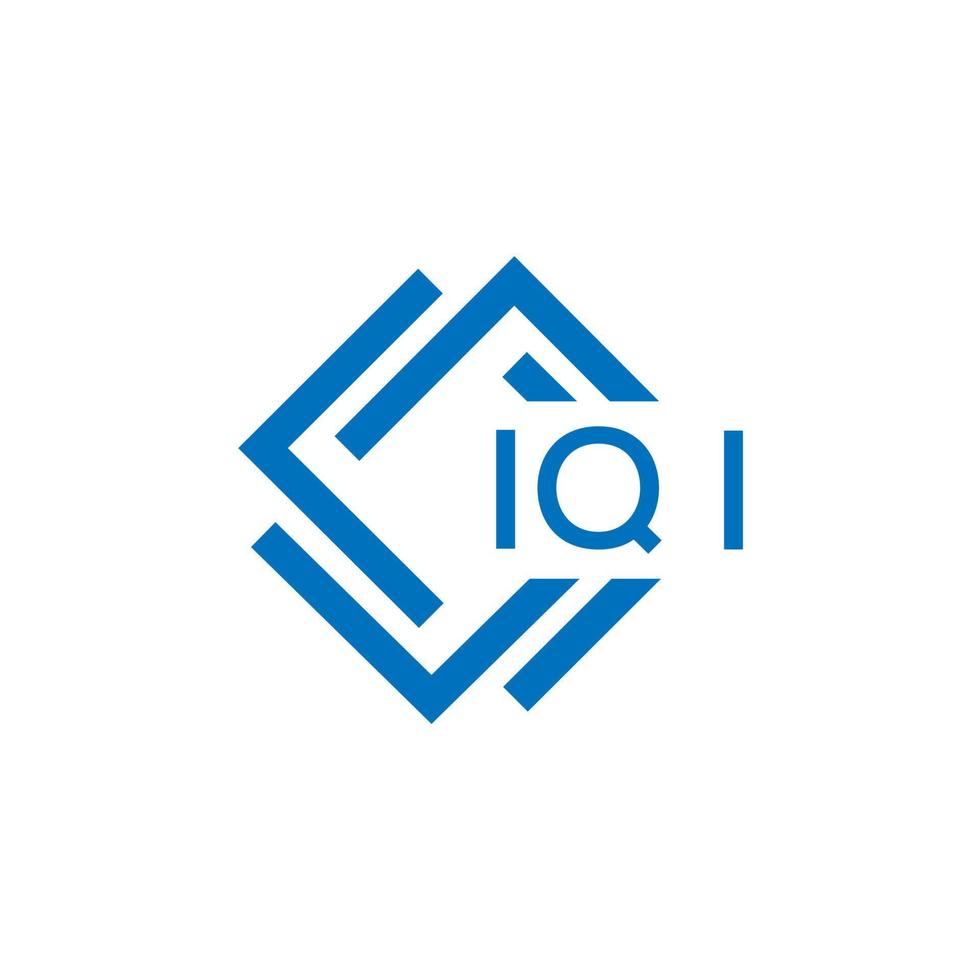 iqi brief logo ontwerp Aan wit achtergrond. iqi creatief cirkel brief logo concept. iqi brief ontwerp. vector