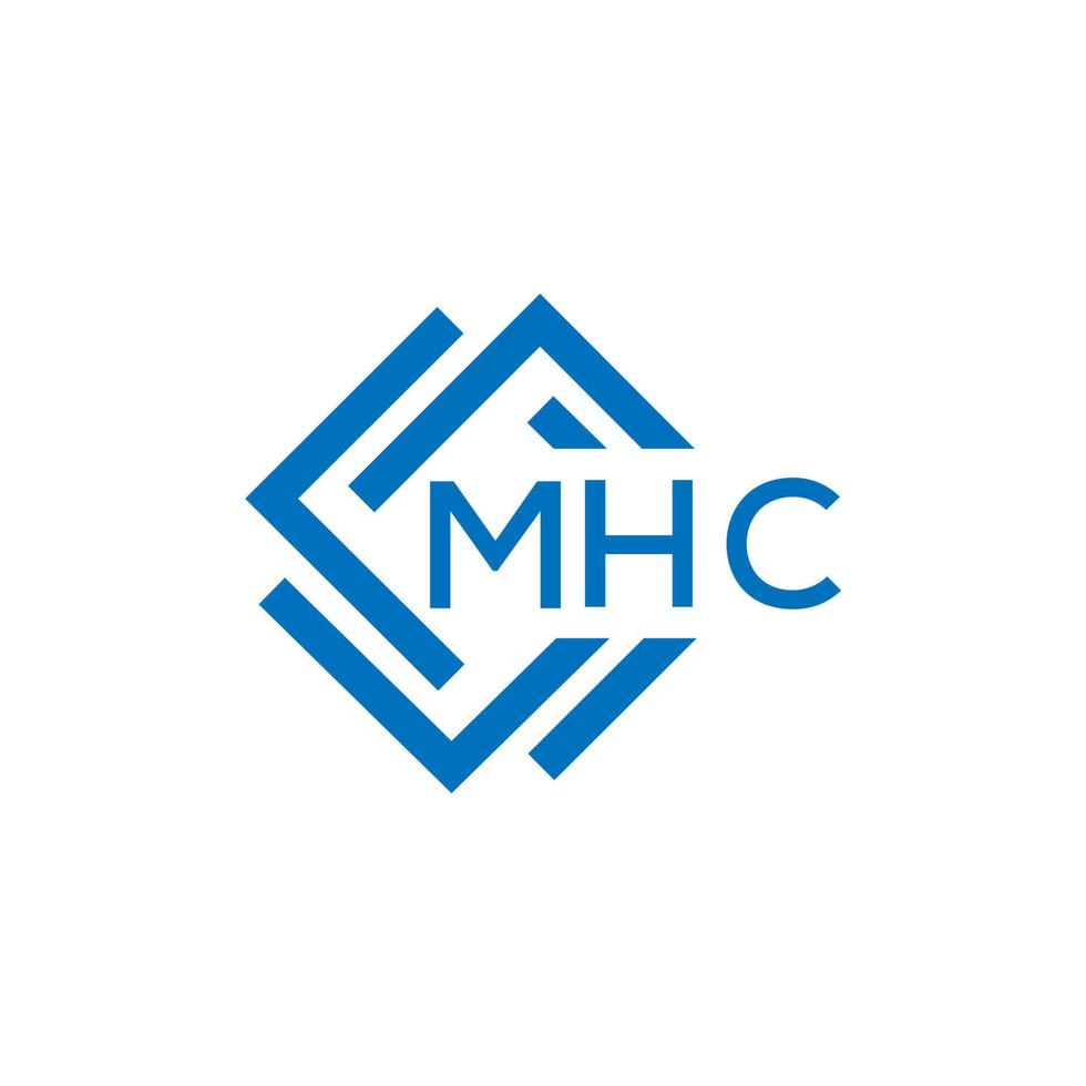 mhc brief logo ontwerp Aan wit achtergrond. mhc creatief cirkel brief logo concept. mhc brief ontwerp. vector