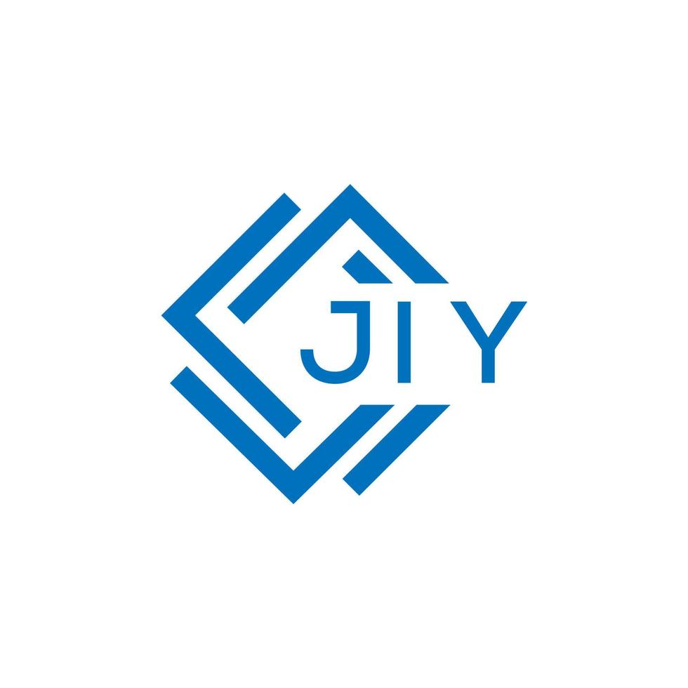 jiy brief logo ontwerp Aan wit achtergrond. jiy creatief cirkel brief logo concept. jiy brief ontwerp. vector