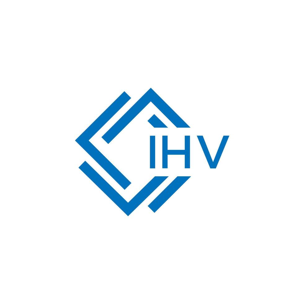 ihv brief logo ontwerp Aan wit achtergrond. ihv creatief cirkel brief logo concept. ihv brief ontwerp. vector