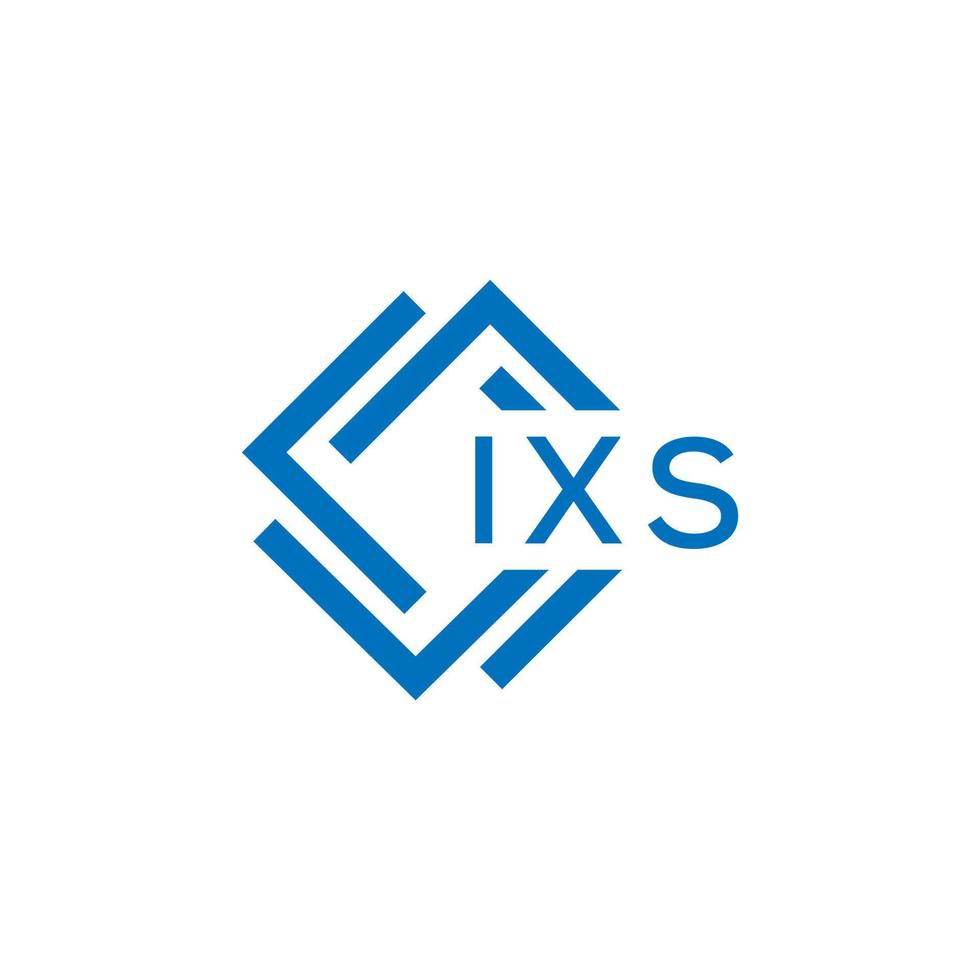 ixs brief logo ontwerp Aan wit achtergrond. ixs creatief cirkel brief logo concept. ixs brief ontwerp. vector