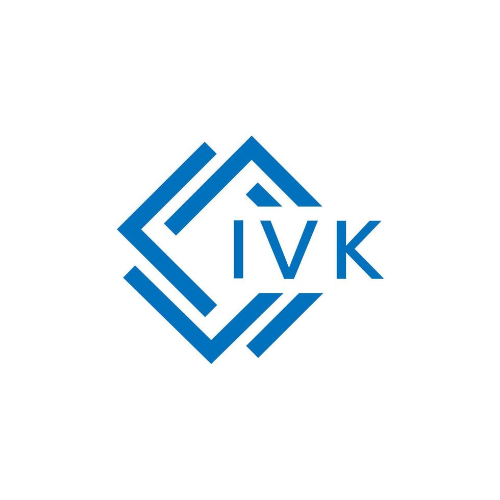 ivk brief logo ontwerp Aan wit achtergrond. ivk creatief cirkel brief logo concept. ivk brief ontwerp. vector