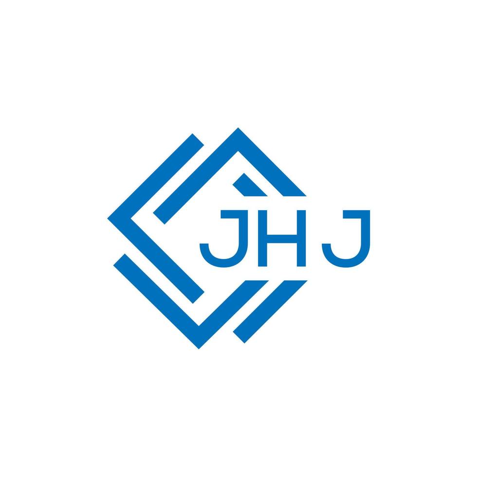 jhj brief logo ontwerp Aan wit achtergrond. jhj creatief cirkel brief logo concept. jhj brief ontwerp. vector