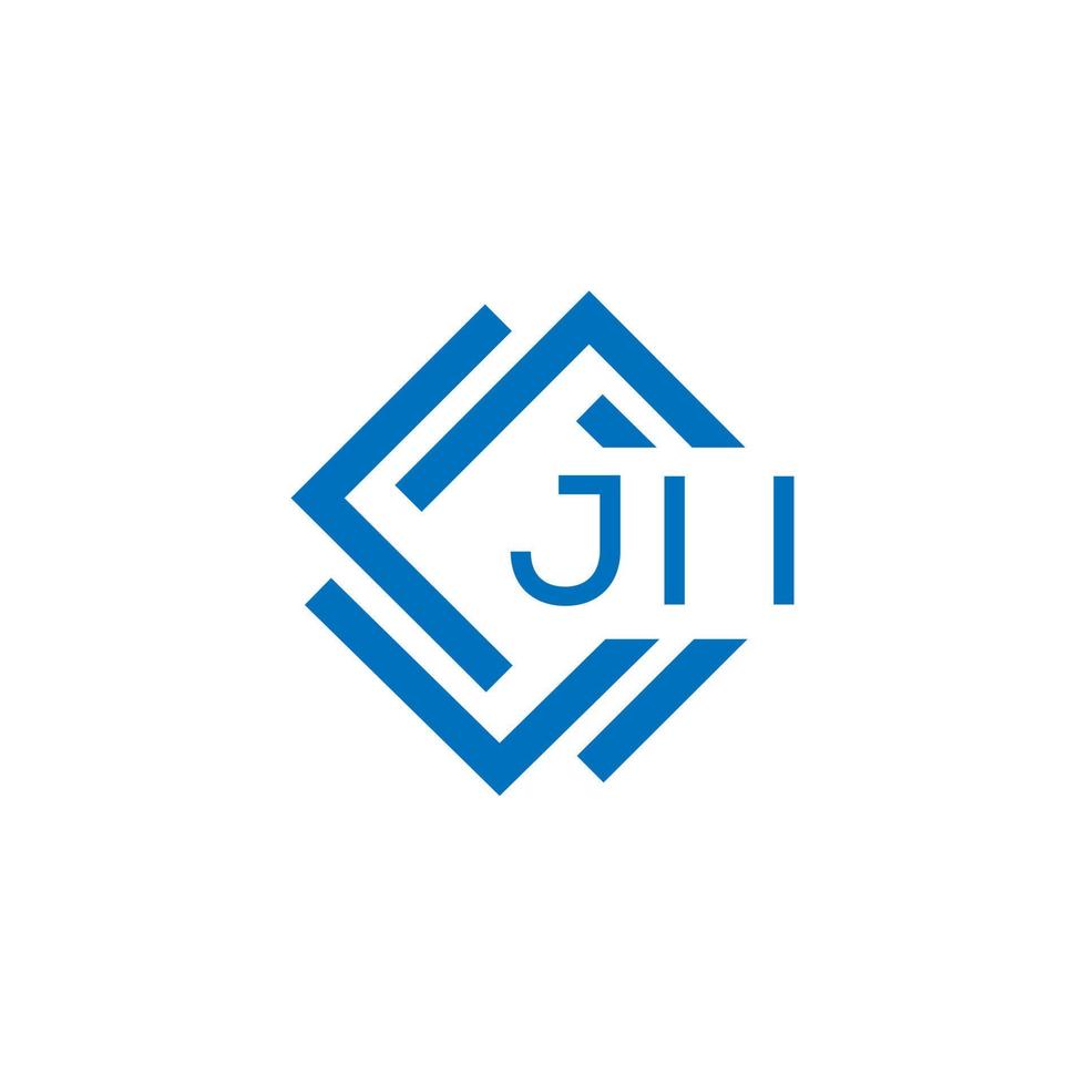 jii brief logo ontwerp Aan wit achtergrond. jii creatief cirkel brief logo concept. jii brief ontwerp. vector