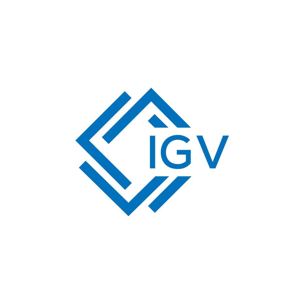 igv brief logo ontwerp Aan wit achtergrond. igv creatief cirkel brief logo concept. igv brief ontwerp. vector