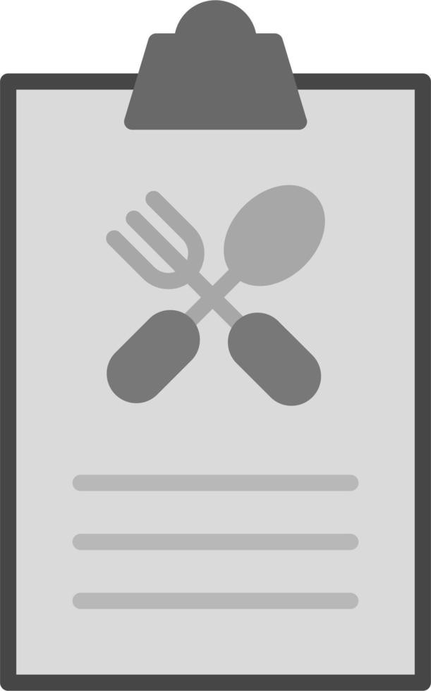 voedsel lijst vector icoon
