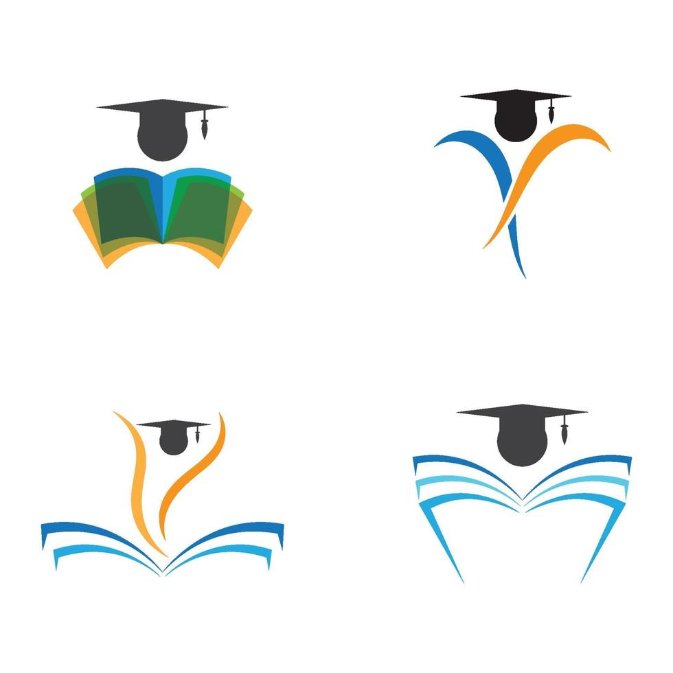 onderwijs logo ontwerp vector