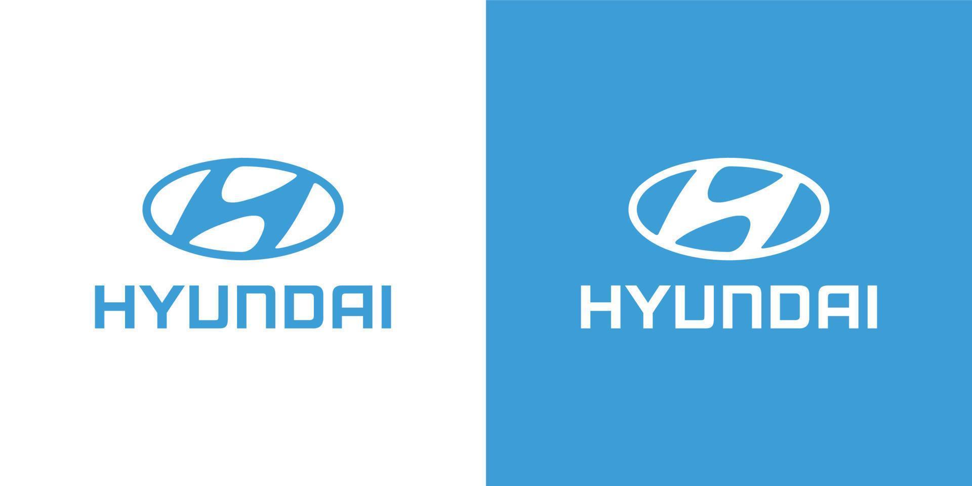 hyundai logo vector, hyundai icoon vrij vector