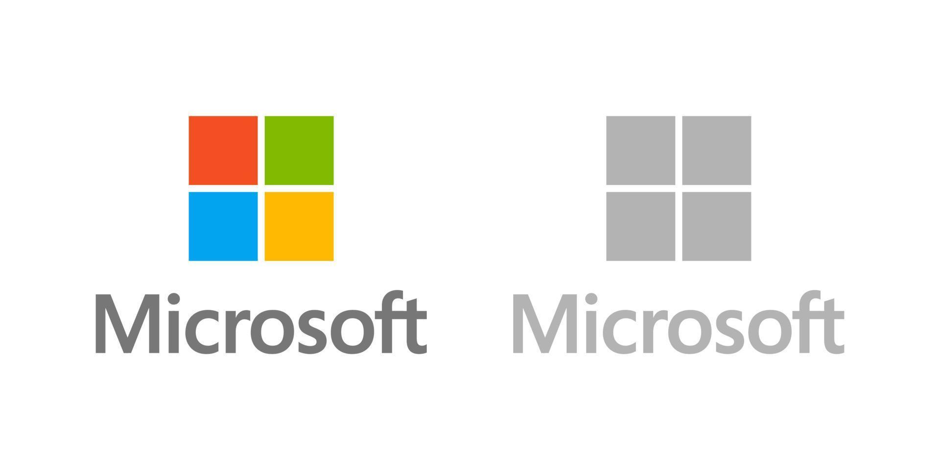 microsoft logo vector, microsoft icoon vrij vector