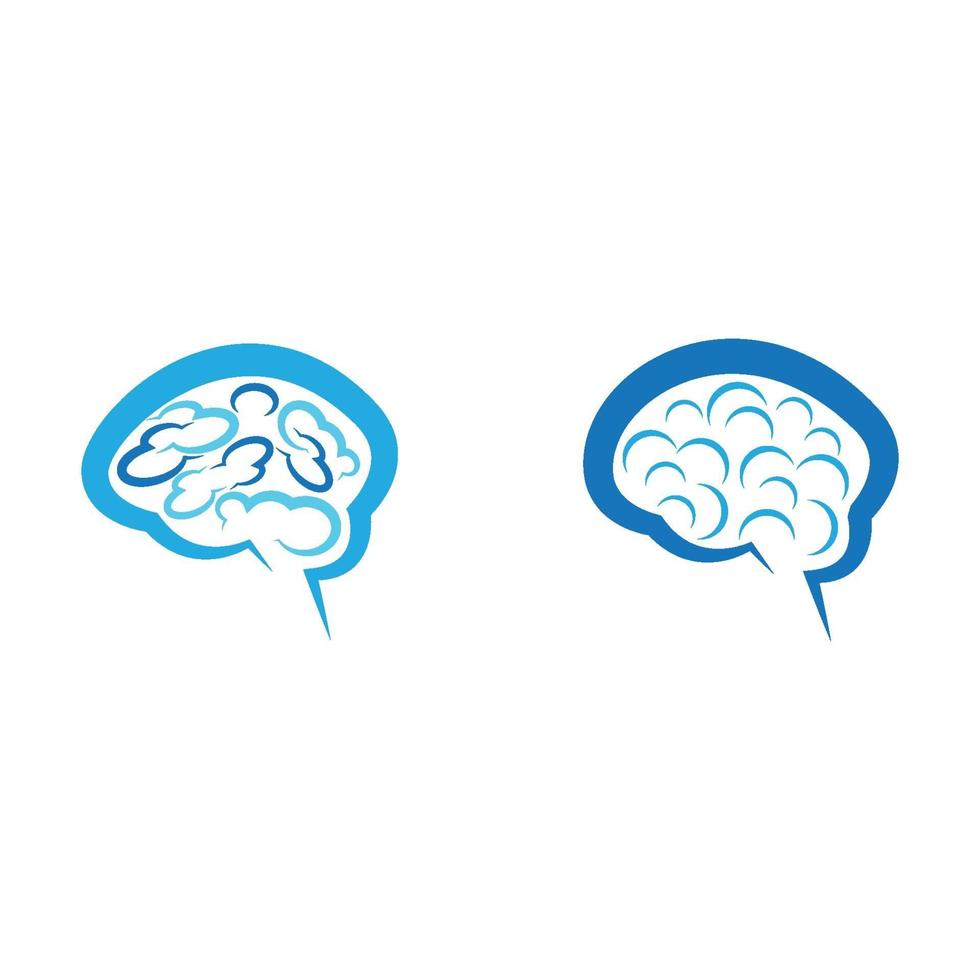 hersenen logo afbeeldingen vector