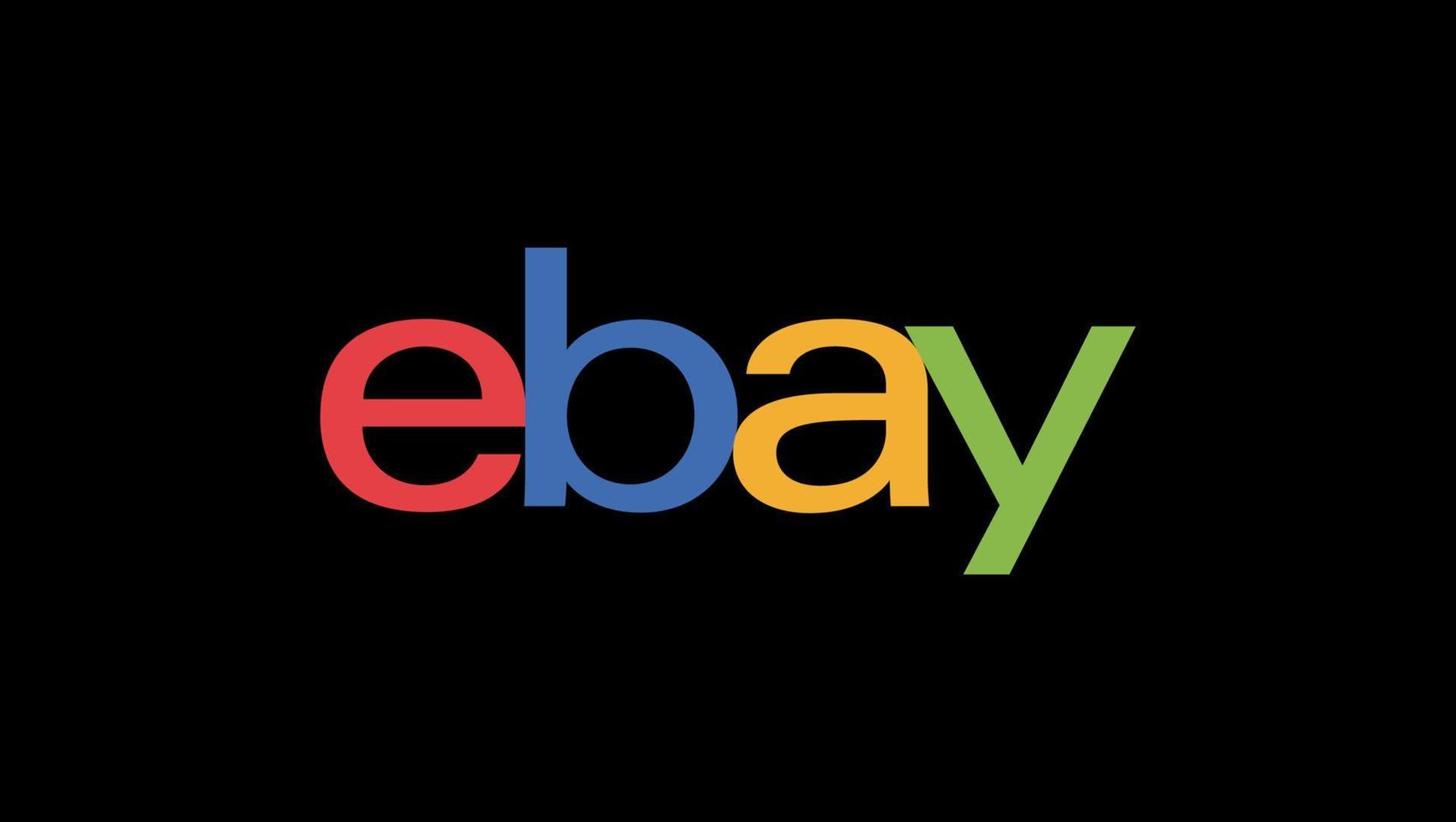 ebay logo vector, ebay icoon vrij vector