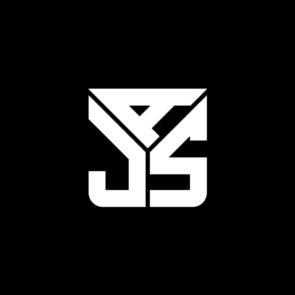 ajs brief logo creatief ontwerp met vector grafisch, ajs gemakkelijk en modern logo.