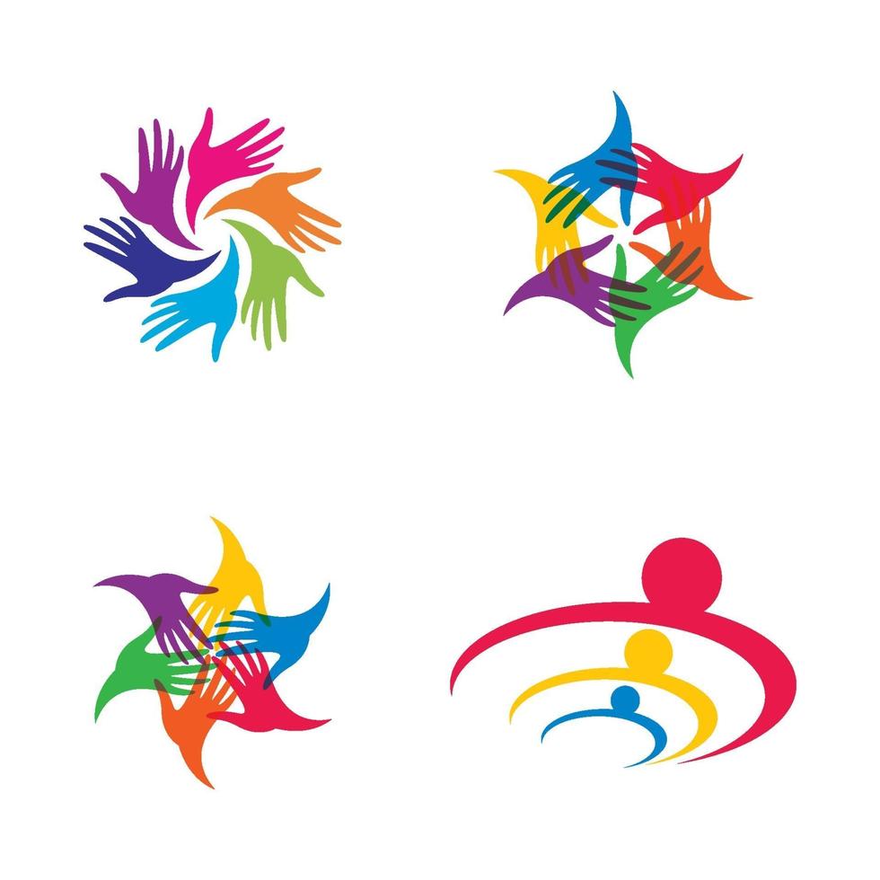teamwork logo afbeeldingen vector