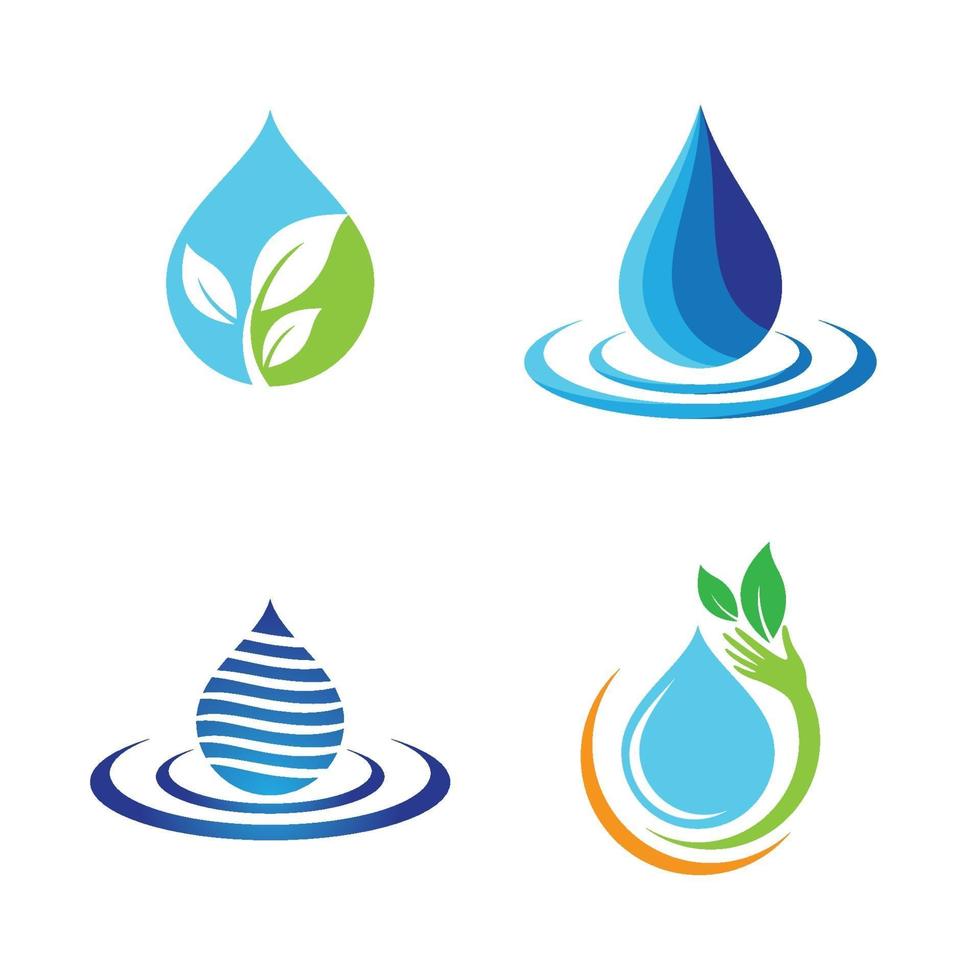 waterdruppel logo afbeeldingen vector