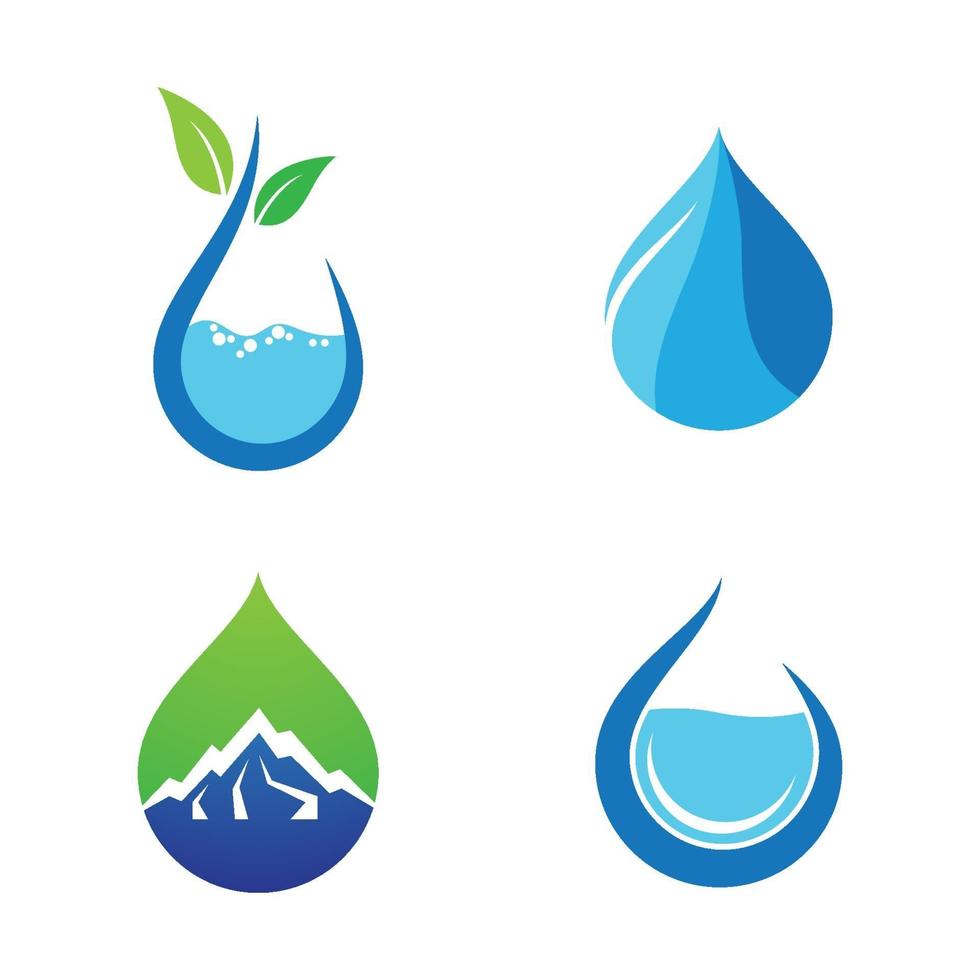 waterdruppel logo afbeeldingen vector