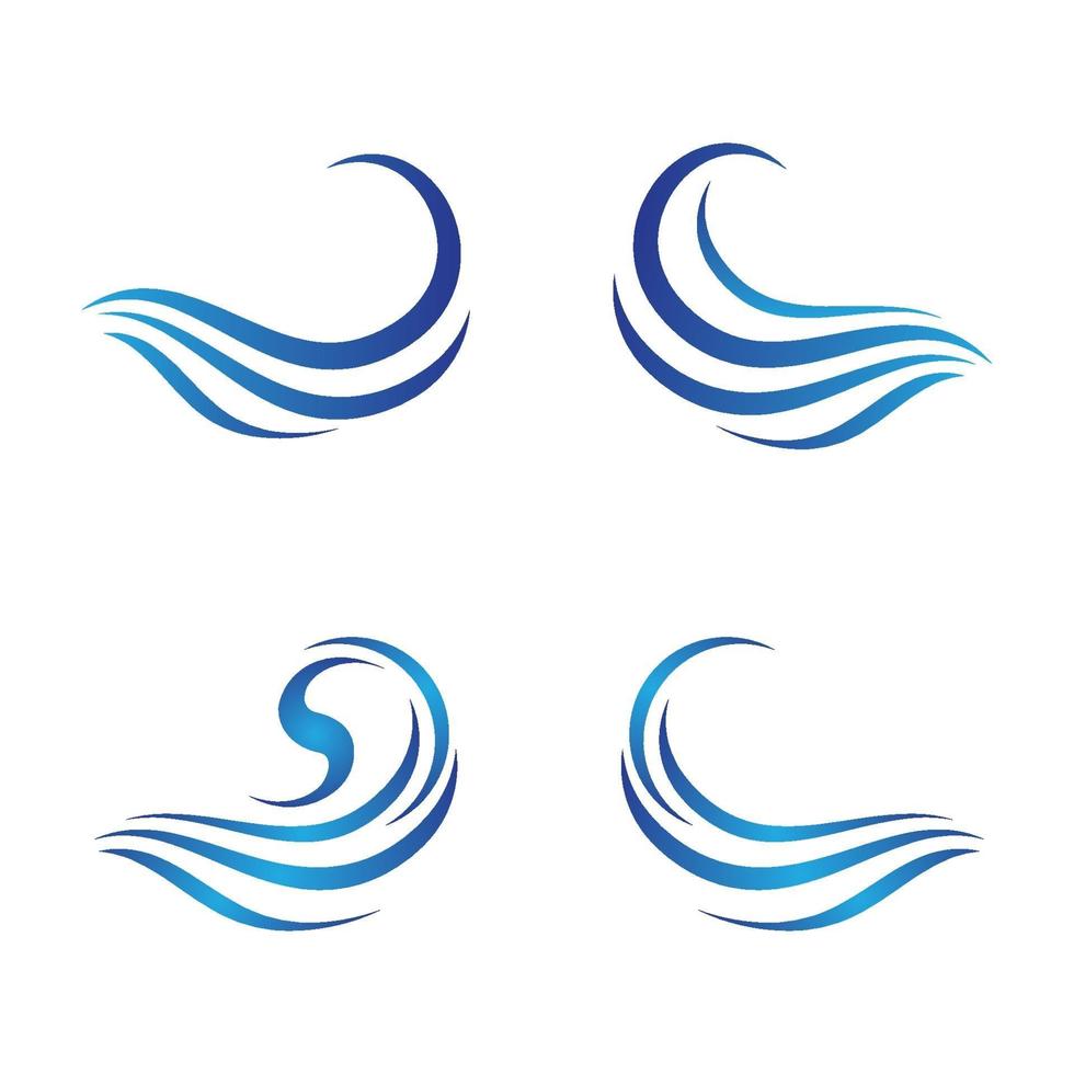 water wave logo afbeeldingen vector