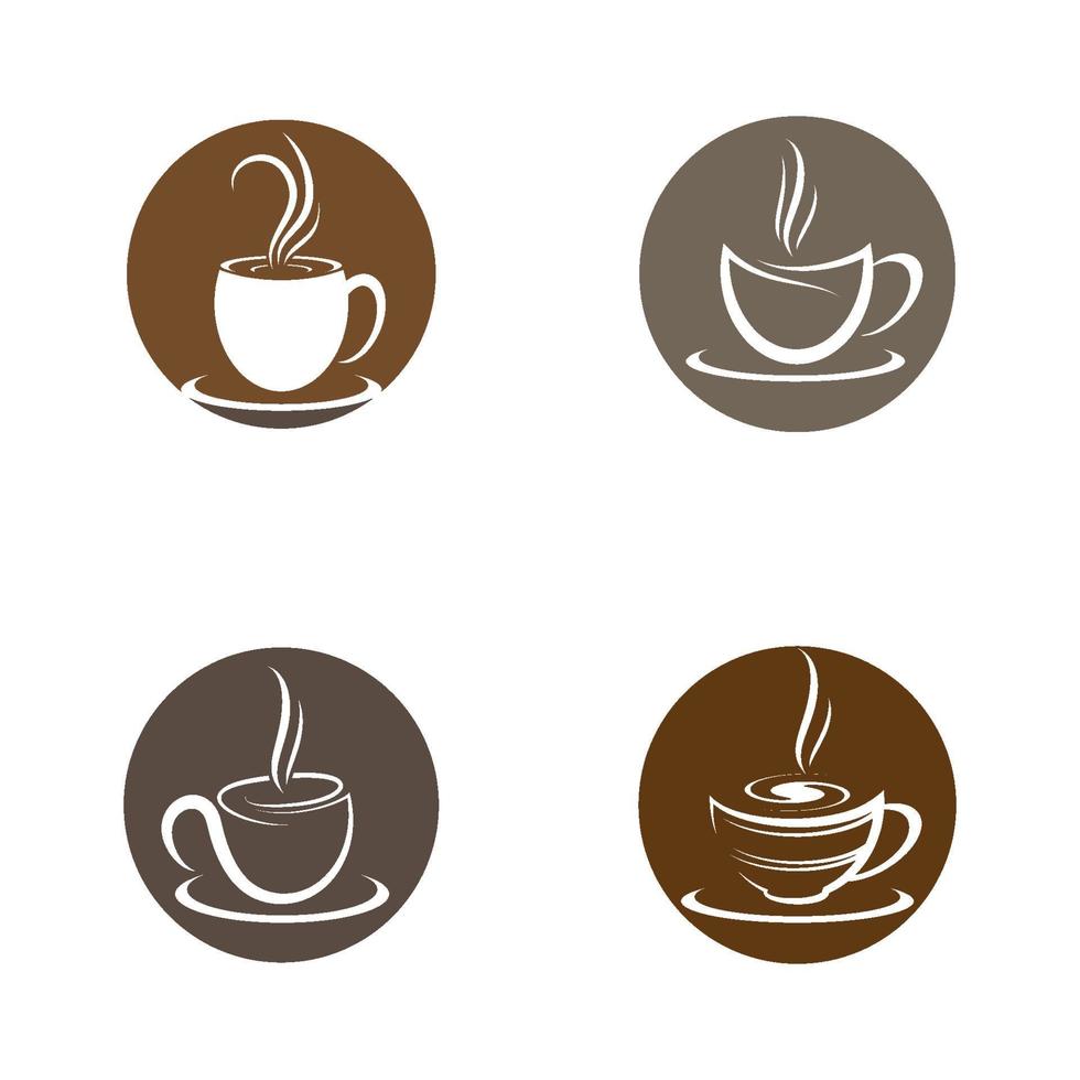 koffiekopje logo afbeeldingen vector