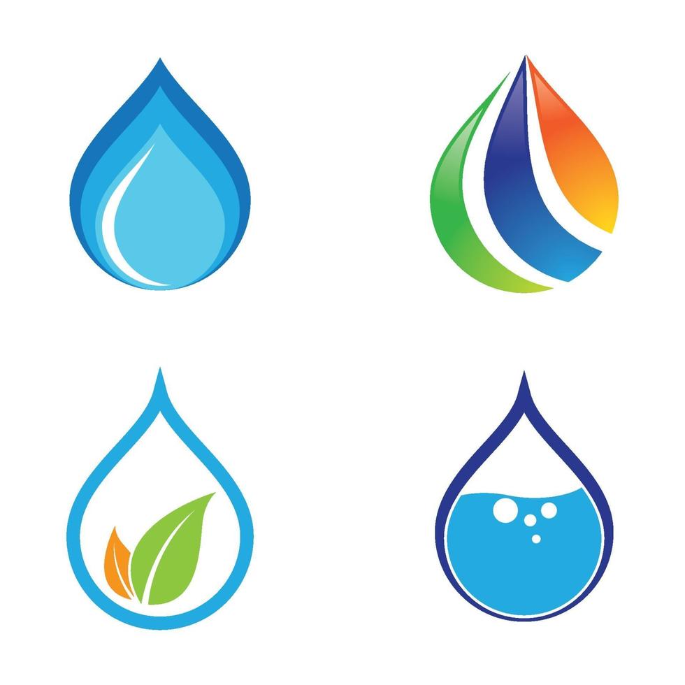 waterdruppel logo afbeeldingen vector